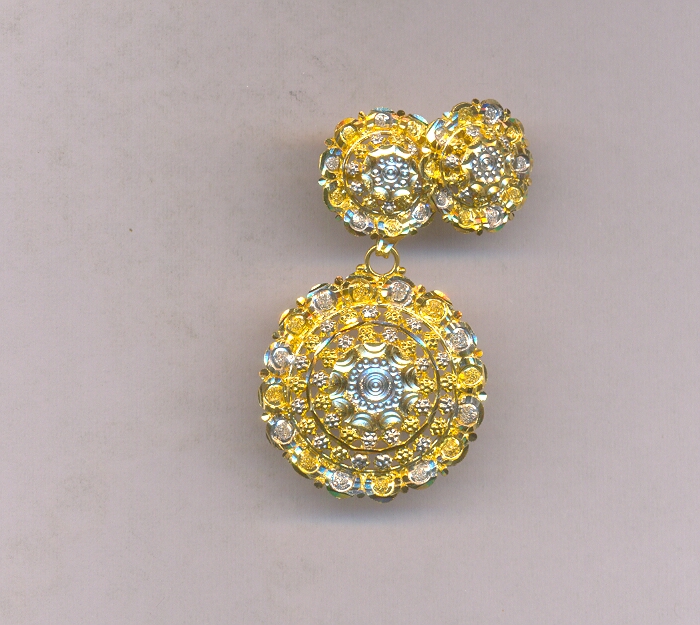 GOLD HALF SET PENDENT CASTING EXCLUSIVE