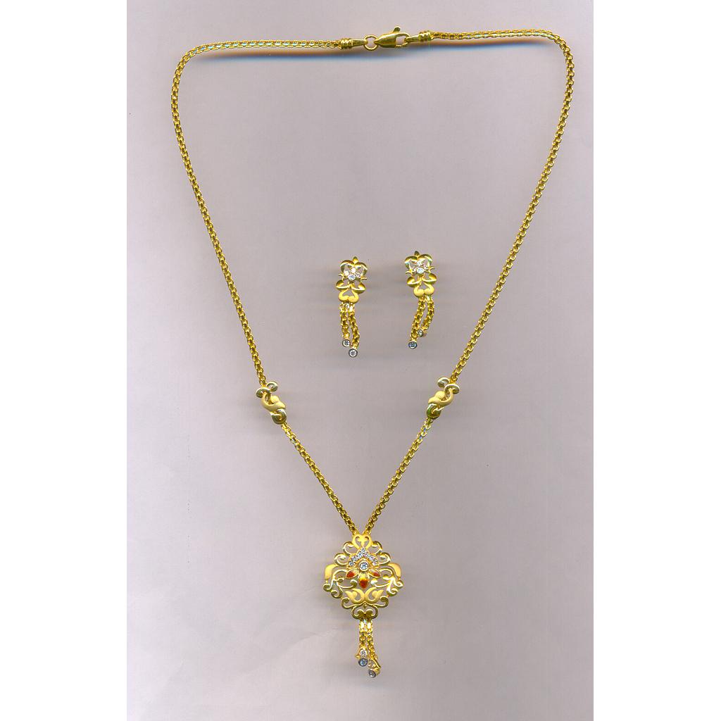 GOLD HALF SET PENDENT CASTING EXCLUSIVE