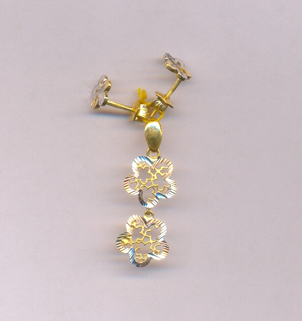 GOLD HALF SET PENDENT CASTING EXCLUSIVE