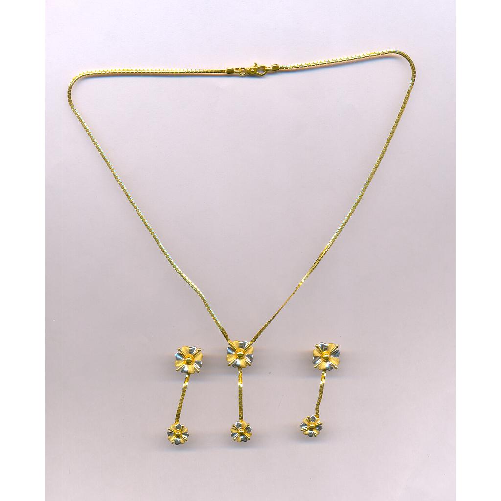GOLD HALF SET PENDENT CASTING EXCLUSIVE