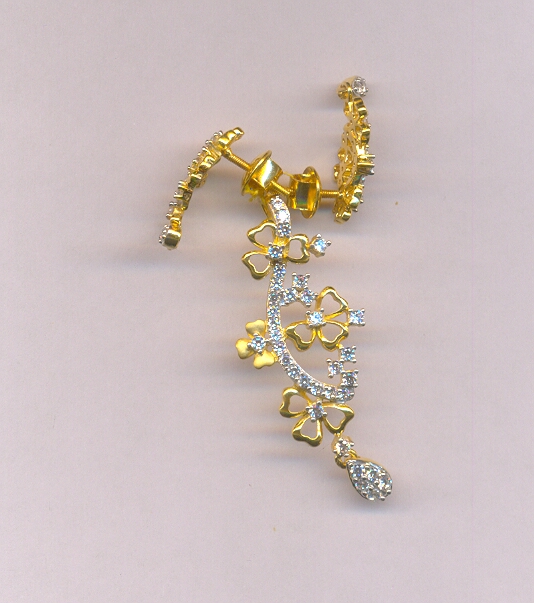 GOLD HALF SET PENDENT CASTING EXCLUSIVE