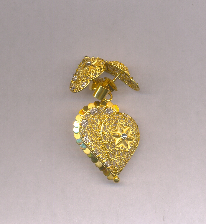 GOLD HALF SET PENDENT CASTING EXCLUSIVE