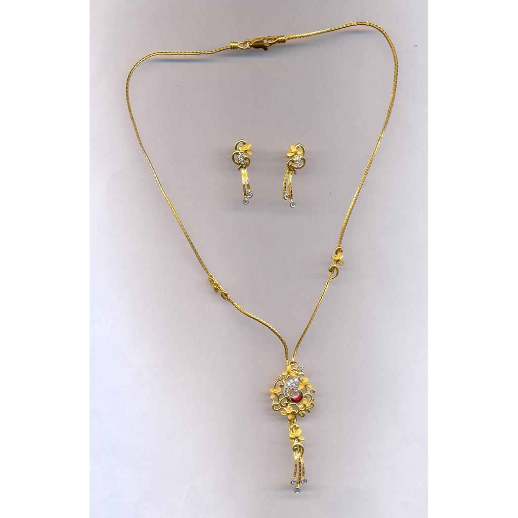 GOLD HALF SET PENDENT CASTING EXCLUSIVE