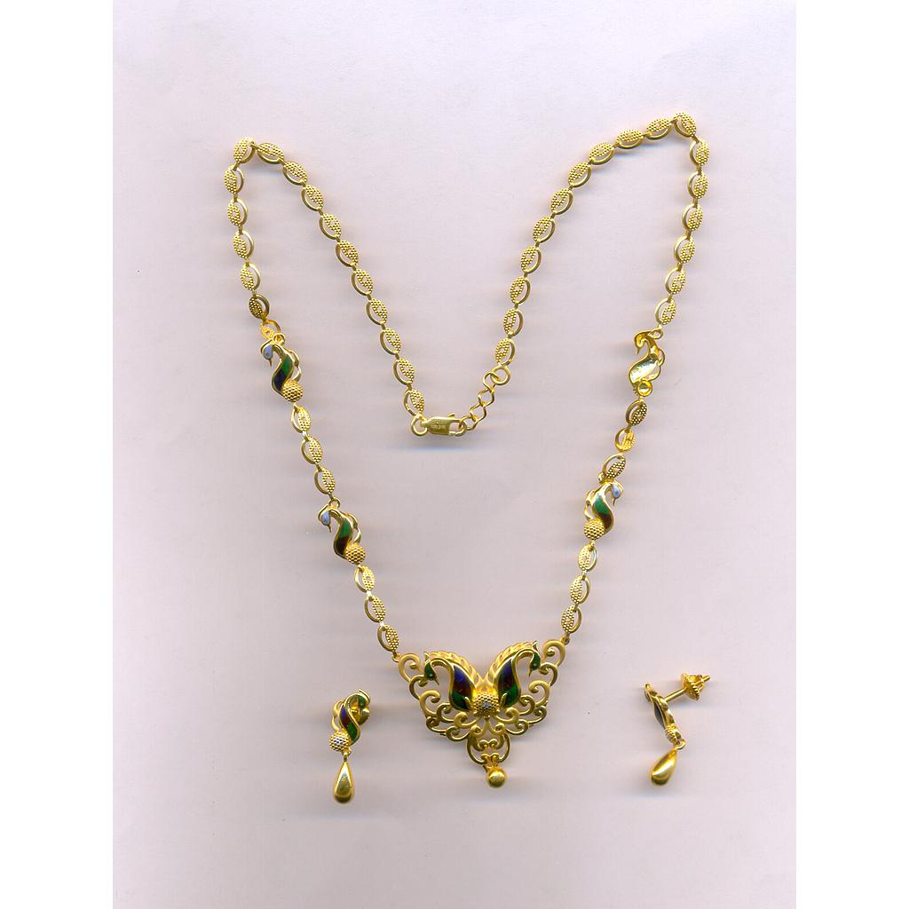 GOLD HALF SET PENDENT CASTING EXCLUSIVE