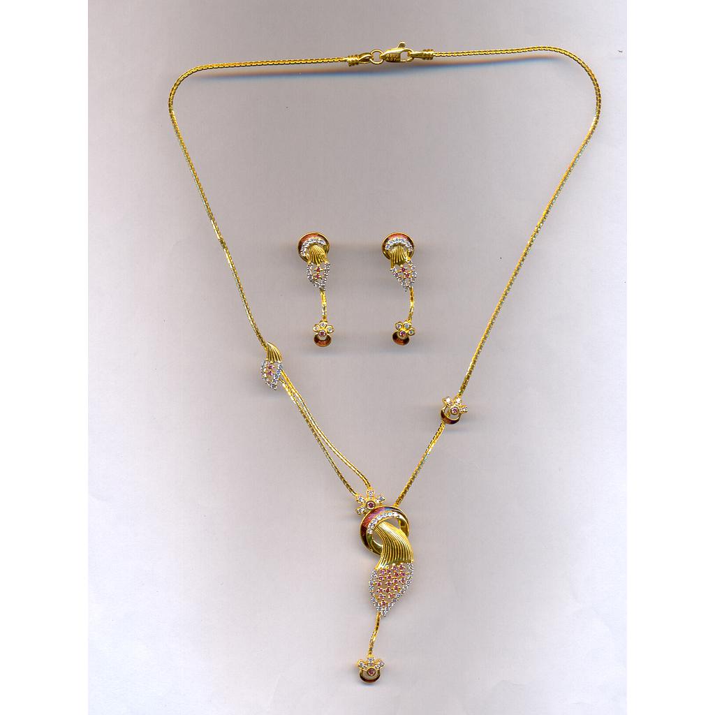 GOLD HALF SET PENDENT CASTING EXCLUSIVE
