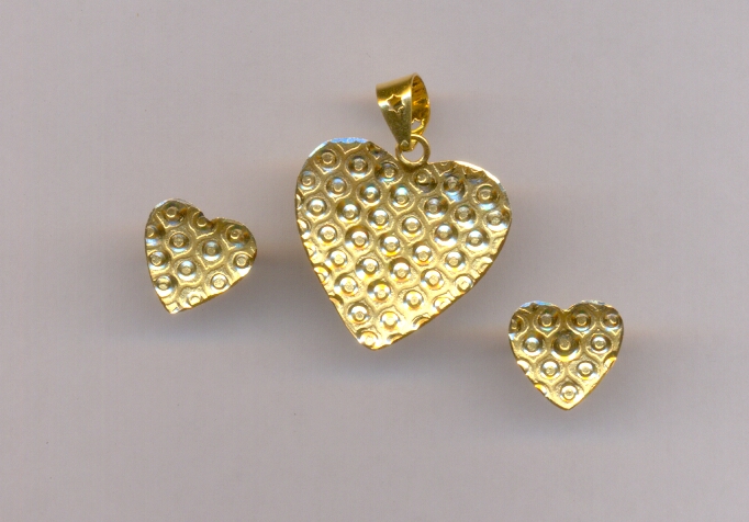 GOLD HALF SET PENDENT CASTING EXCLUSIVE