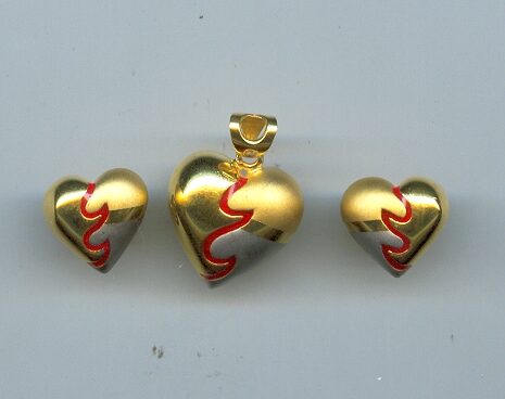 GOLD HALF SET PENDENT CASTING EXCLUSIVE