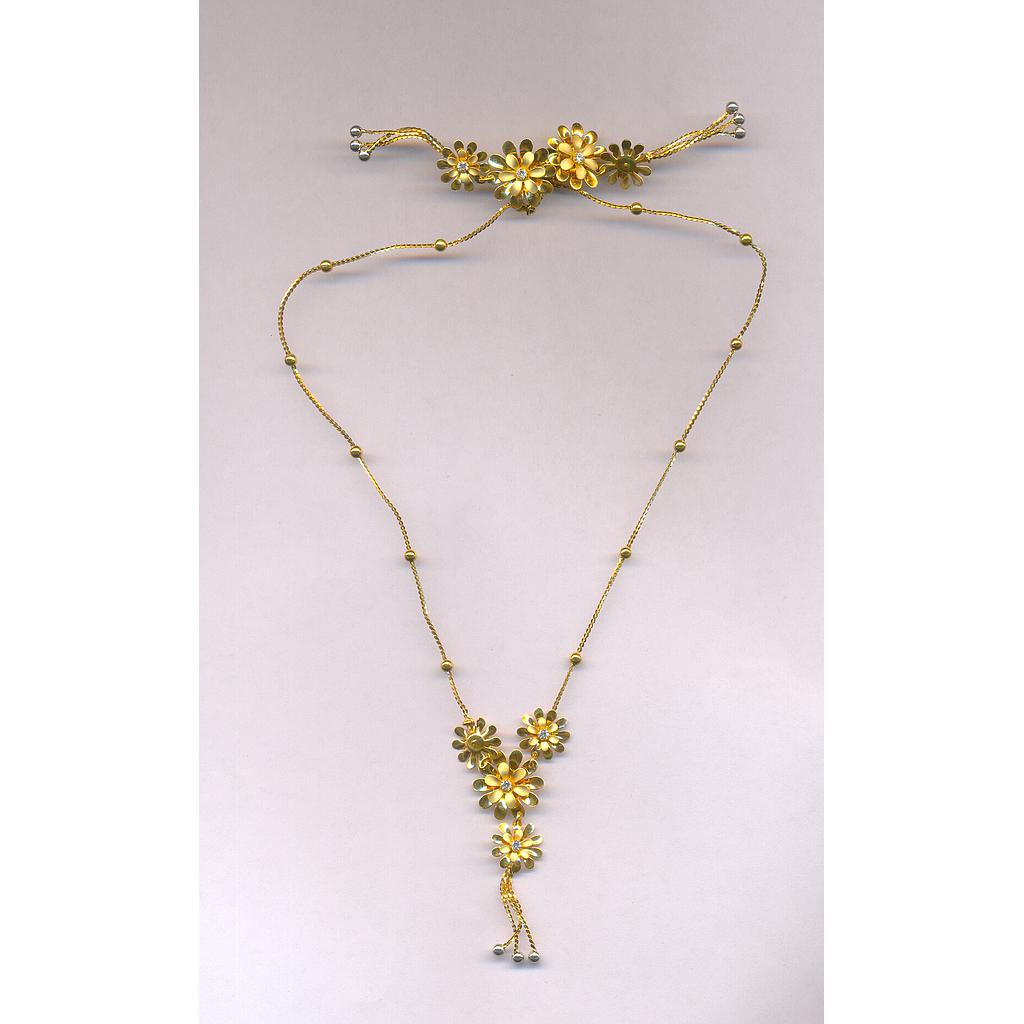 GOLD HALF SET PENDENT CASTING EXCLUSIVE