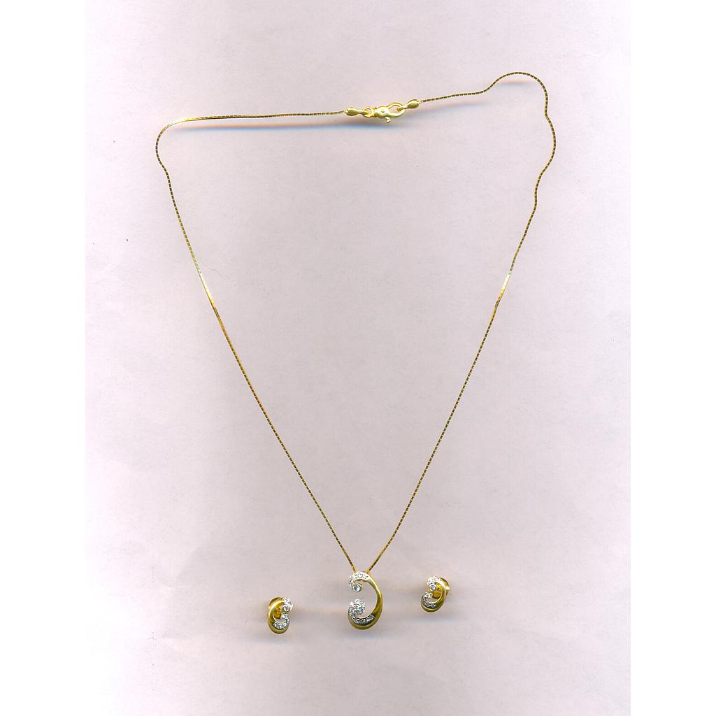 GOLD HALF SET PENDENT CASTING EXCLUSIVE