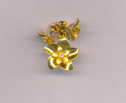GOLD HALF SET PENDENT CASTING EXCLUSIVE