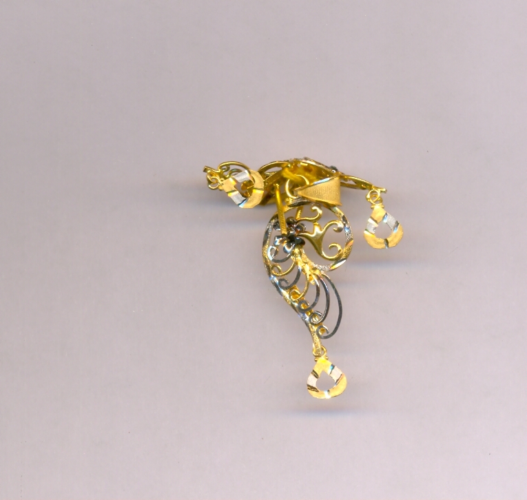 GOLD HALF SET PENDENT CASTING EXCLUSIVE