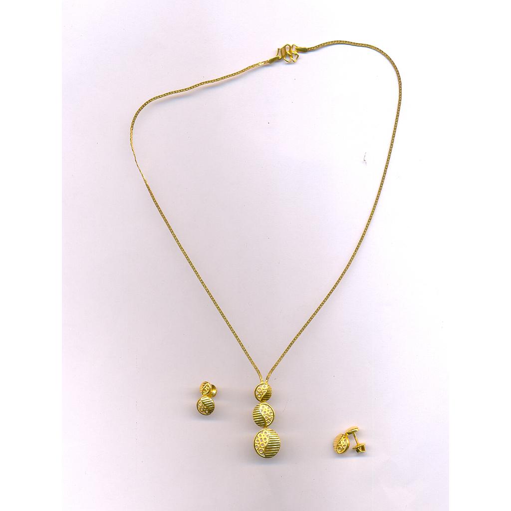 GOLD HALF SET PENDENT CASTING EXCLUSIVE
