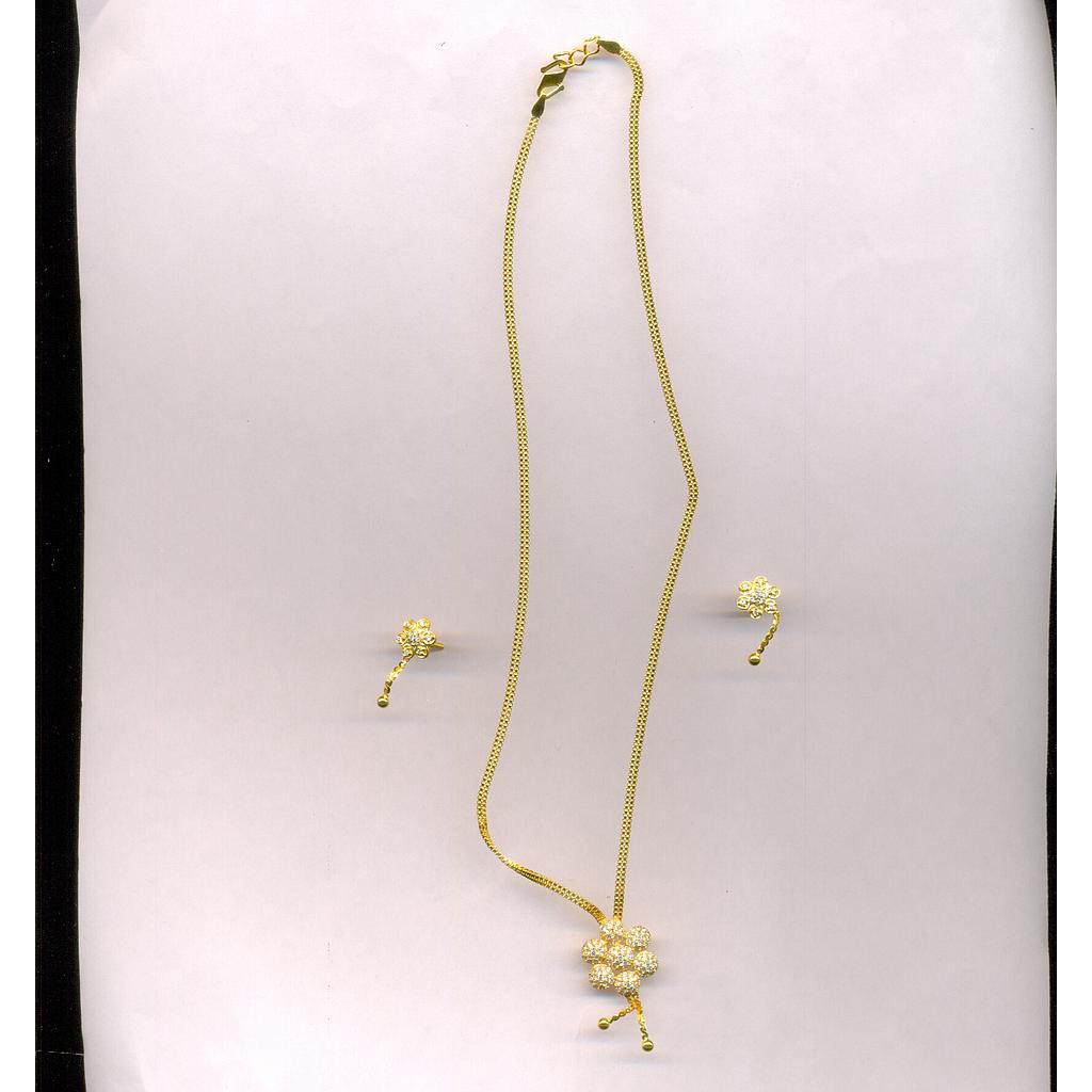 GOLD HALF SET PENDENT CASTING EXCLUSIVE