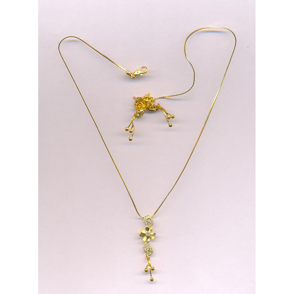 GOLD HALF SET PENDENT CASTING EXCLUSIVE