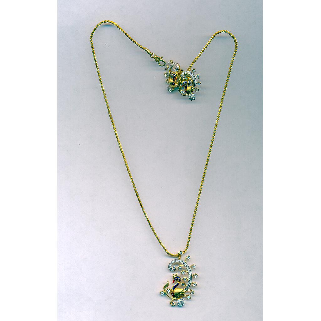 GOLD HALF SET PENDENT CASTING EXCLUSIVE