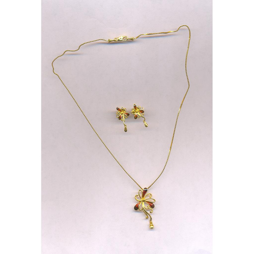 GOLD HALF SET PENDENT CASTING EXCLUSIVE