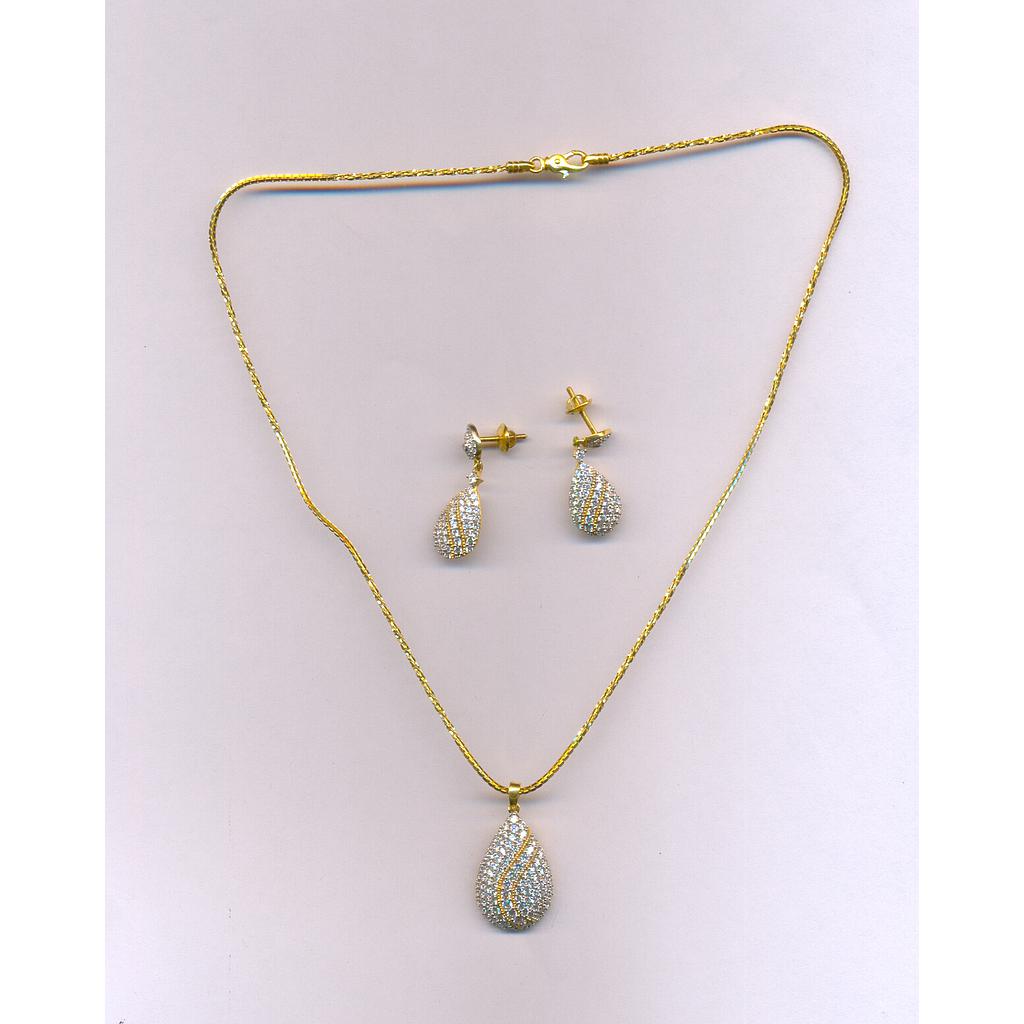 GOLD HALF SET PENDENT CASTING EXCLUSIVE