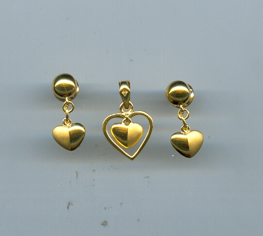 GOLD HALF SET PENDENT CASTING EXCLUSIVE
