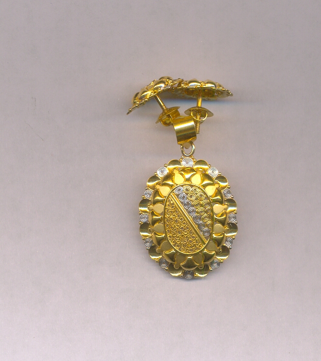 GOLD HALF SET PENDENT CASTING EXCLUSIVE