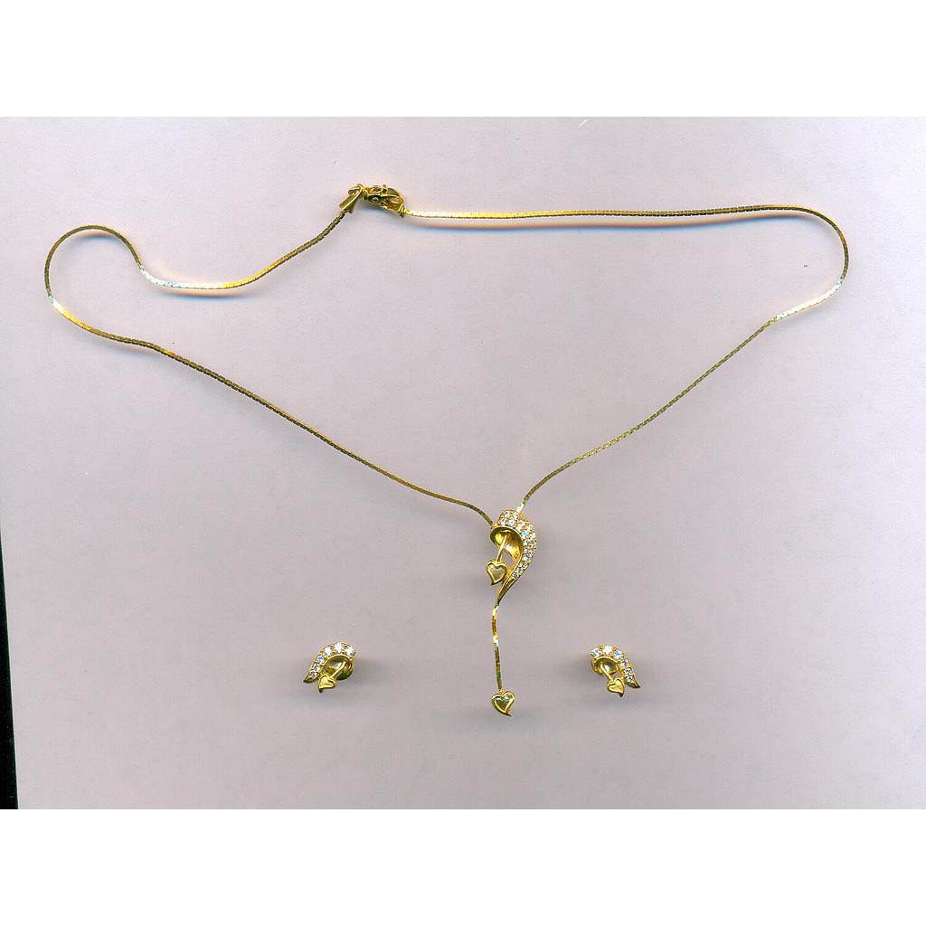 GOLD HALF SET PENDENT CASTING EXCLUSIVE