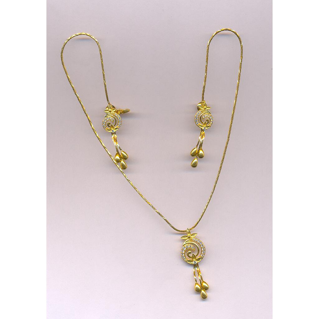 GOLD HALF SET PENDENT CASTING EXCLUSIVE