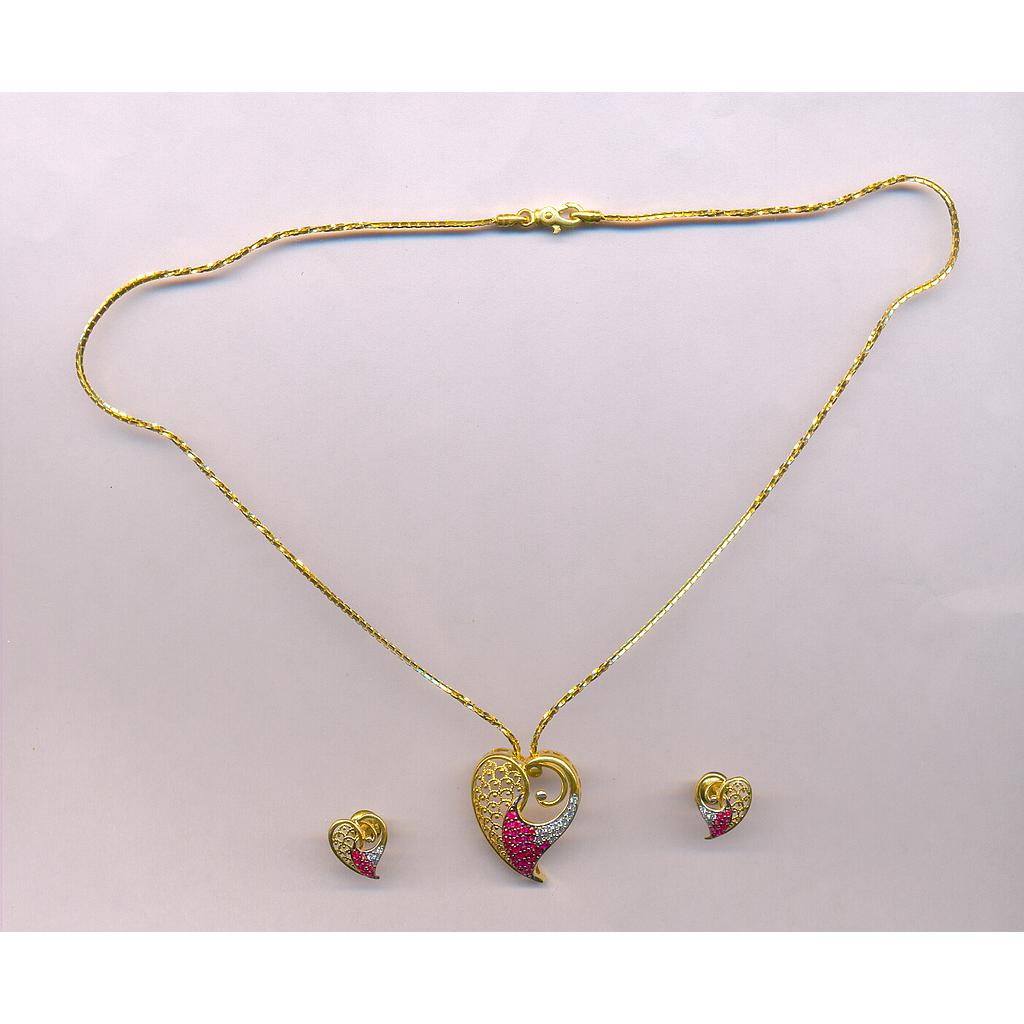 GOLD HALF SET PENDENT CASTING EXCLUSIVE