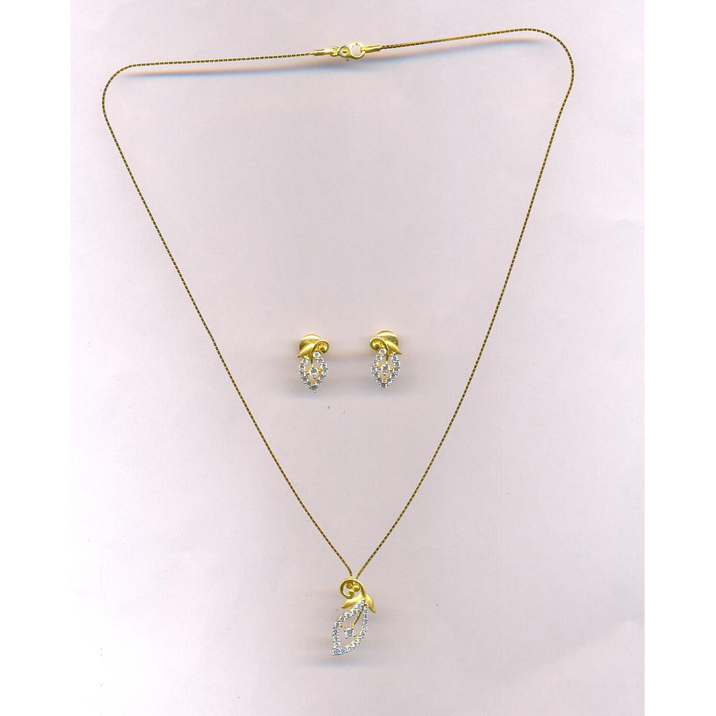 GOLD HALF SET PENDENT CASTING EXCLUSIVE