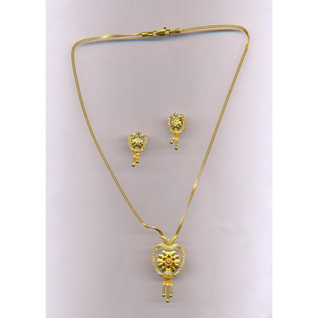 GOLD HALF SET PENDENT CASTING EXCLUSIVE
