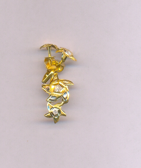 GOLD HALF SET PENDENT CASTING EXCLUSIVE