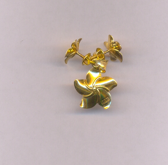 GOLD HALF SET PENDENT CASTING EXCLUSIVE
