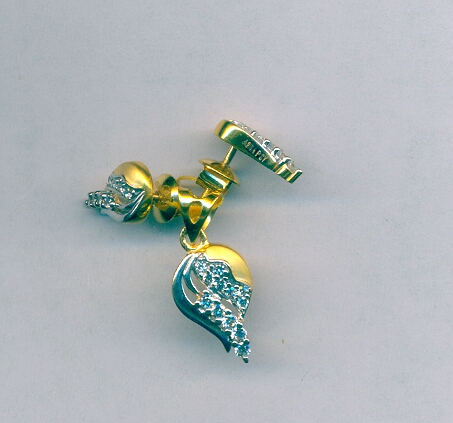 GOLD HALF SET PENDENT CASTING EXCLUSIVE