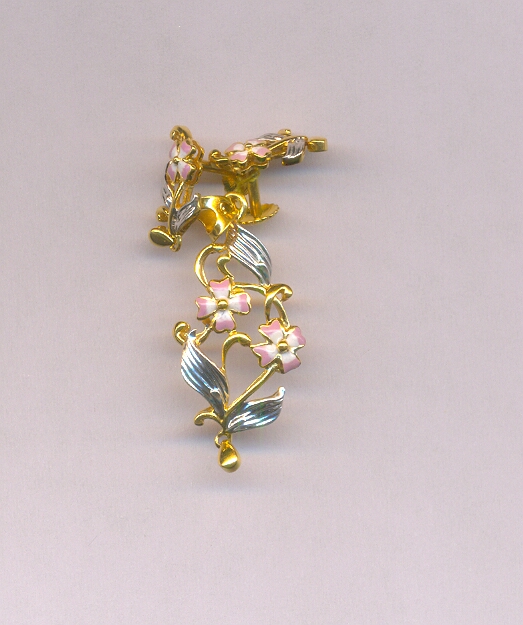 GOLD HALF SET PENDENT CASTING EXCLUSIVE