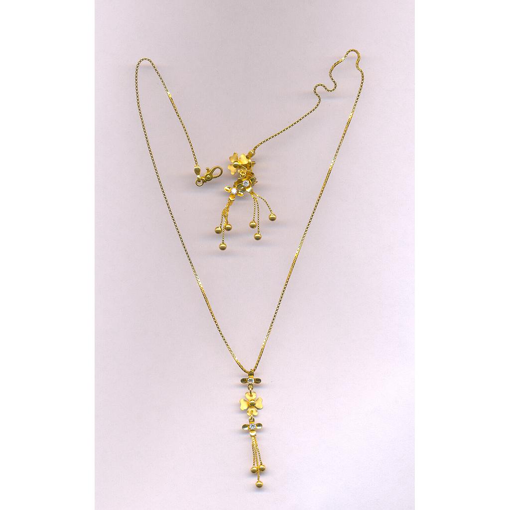 GOLD HALF SET PENDENT CASTING EXCLUSIVE