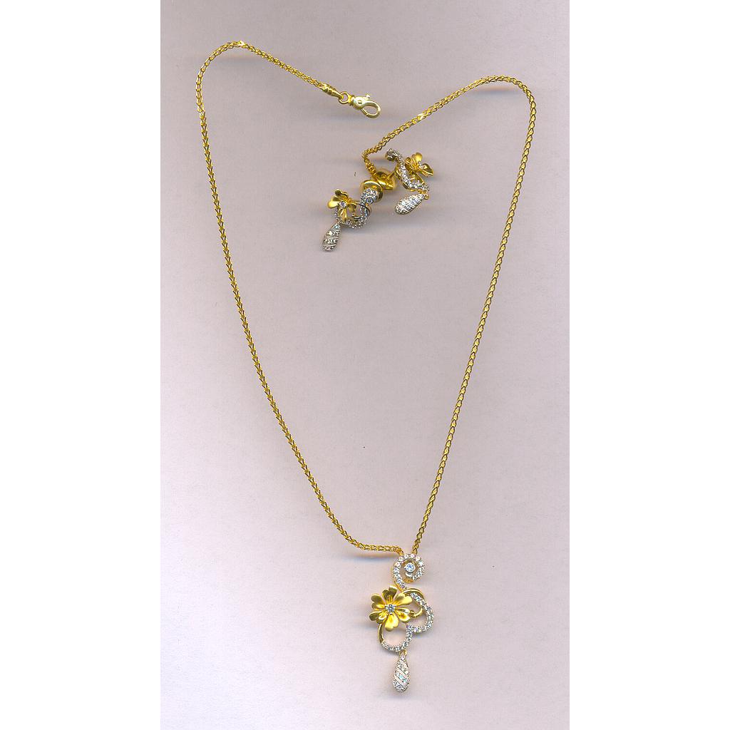 GOLD HALF SET PENDENT CASTING EXCLUSIVE