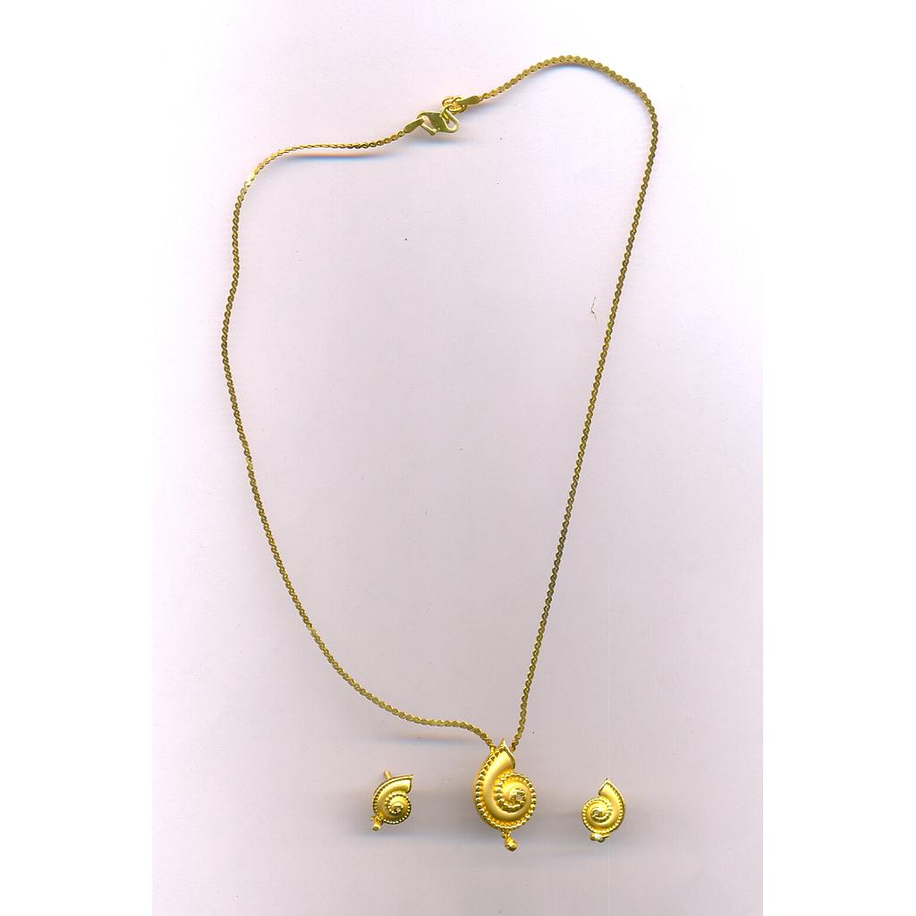 GOLD HALF SET PENDENT CASTING EXCLUSIVE