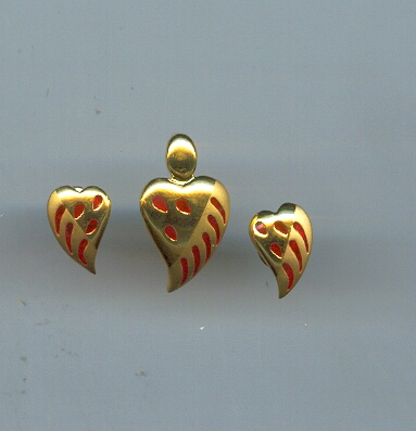 GOLD HALF SET PENDENT CASTING EXCLUSIVE