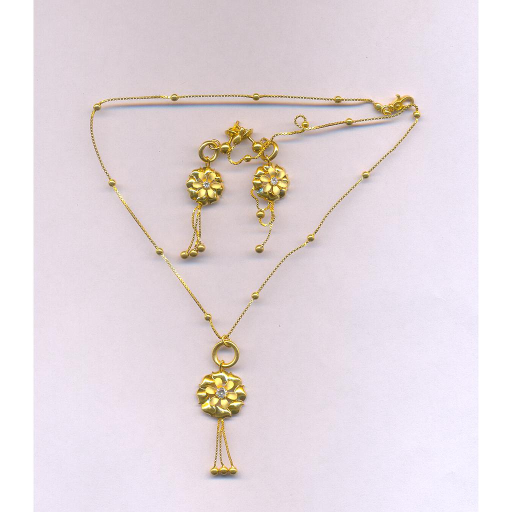 GOLD HALF SET PENDENT CASTING EXCLUSIVE