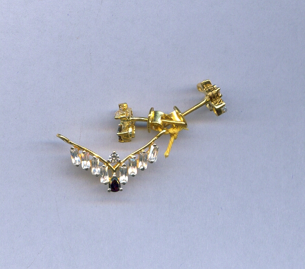 GOLD HALF SET PENDENT CASTING EXCLUSIVE