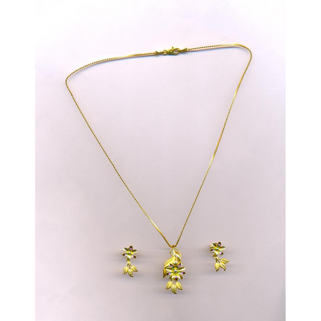 GOLD HALF SET PENDENT CASTING EXCLUSIVE