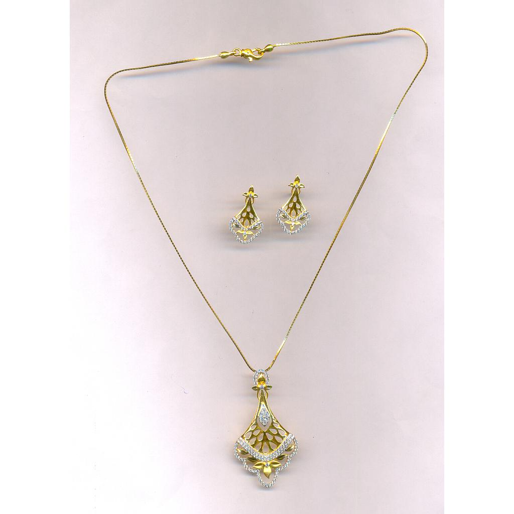 GOLD HALF SET PENDENT CASTING EXCLUSIVE