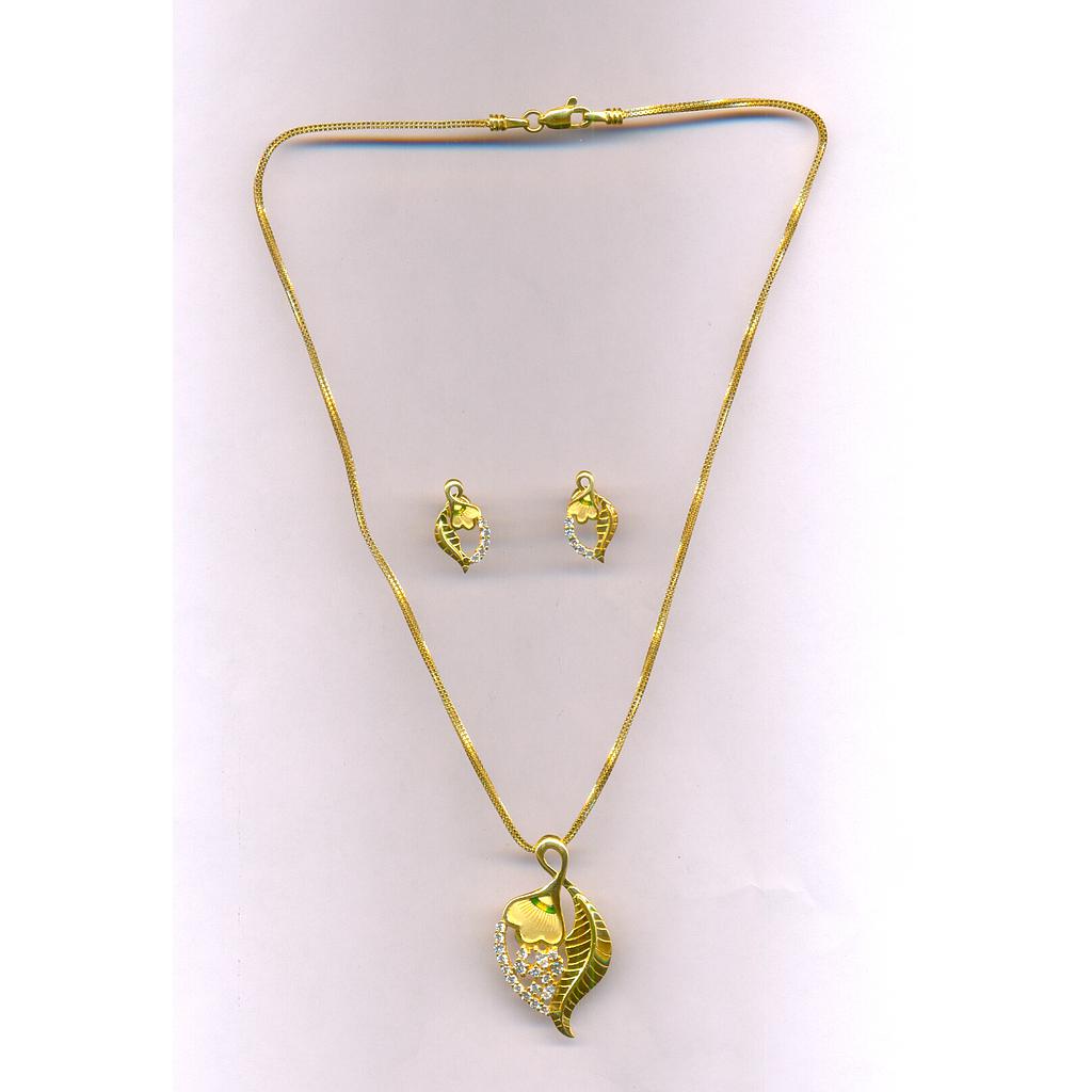 GOLD HALF SET PENDENT CASTING EXCLUSIVE