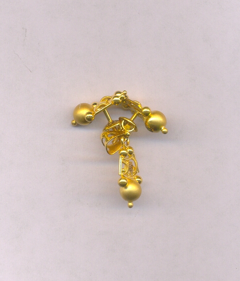 GOLD HALF SET PENDENT CASTING EXCLUSIVE