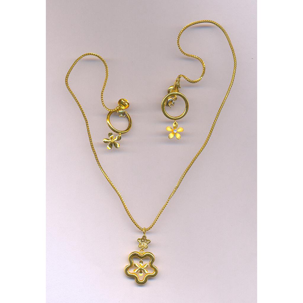 GOLD HALF SET PENDENT CASTING EXCLUSIVE