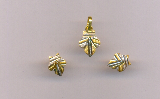 GOLD HALF SET PENDENT CASTING EXCLUSIVE