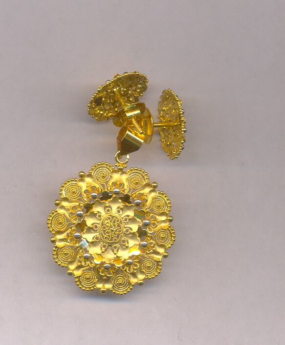 GOLD HALF SET PENDENT CASTING EXCLUSIVE