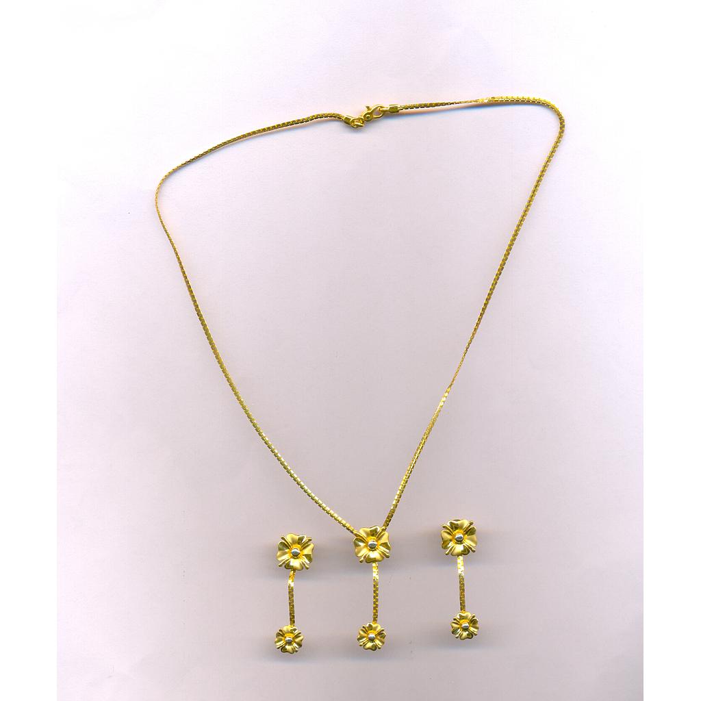 GOLD HALF SET PENDENT CASTING EXCLUSIVE
