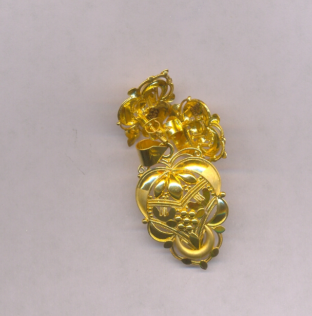 GOLD HALF SET PENDENT CASTING EXCLUSIVE