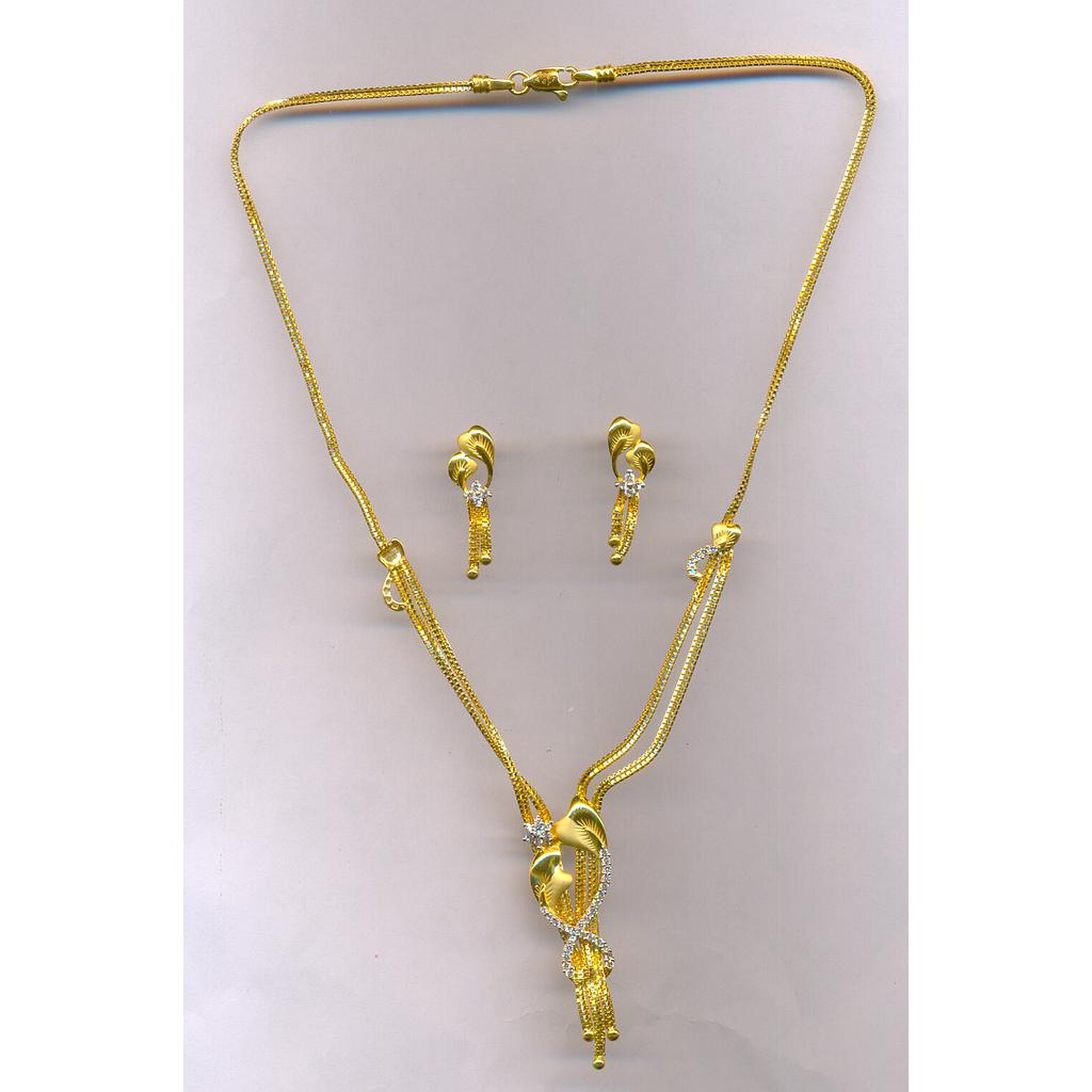 GOLD HALF SET PENDENT CASTING EXCLUSIVE