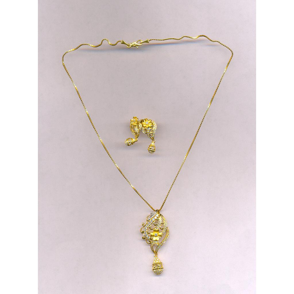 GOLD HALF SET PENDENT CASTING EXCLUSIVE