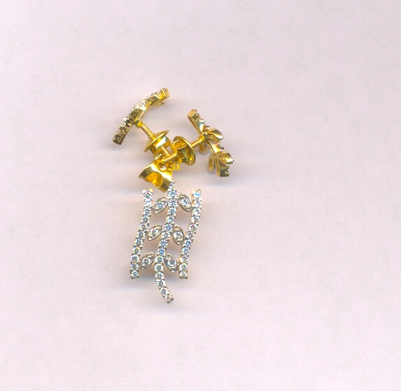 GOLD HALF SET PENDENT CASTING EXCLUSIVE